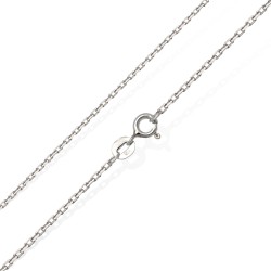 Błyszczący i delikatny łańcuszek srebrny  45 cm  - sklep jubilerski Gold Urbanowicz Wrocław