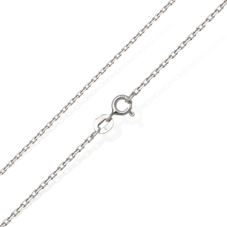 Błyszczący i delikatny łańcuszek srebrny  45 cm  - sklep jubilerski Gold Urbanowicz Wrocław