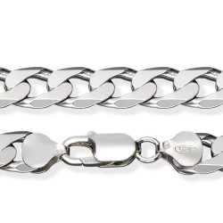 Srebrny łańcuch rodowany -...