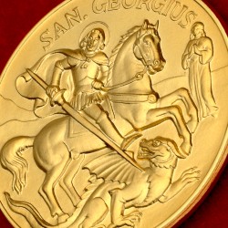 Złoty medalik-  Święty...