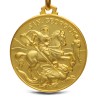 Złoty medalik-  Święty Jerzy.  28 mm, 12,3 g