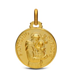 Złoty medalik- Święty Antoni  Gold Urbanowicz jubiler Katowice