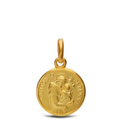 Święty Antoni - Złoty medalik na Chrzest św - Gold Urbanowicz