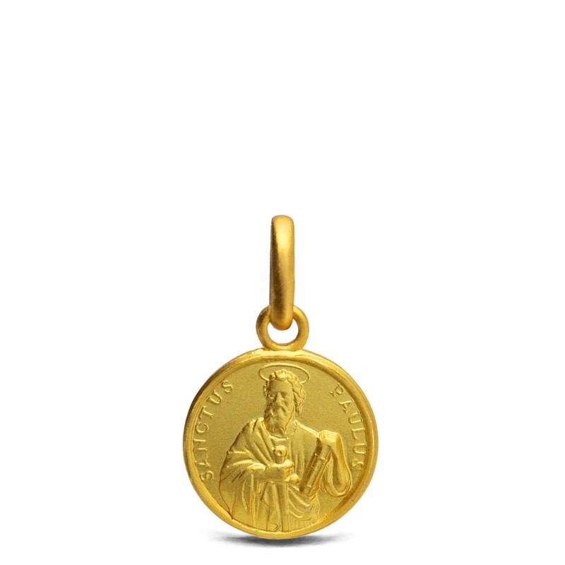 Święty Paweł.  Złoty medalik. 10mm