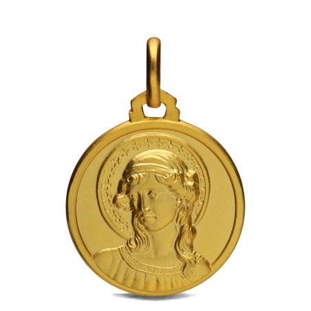 Archanioł Gabriel. medalik złoty.  4,1 g  18mm,    Gold Urbanowicz
