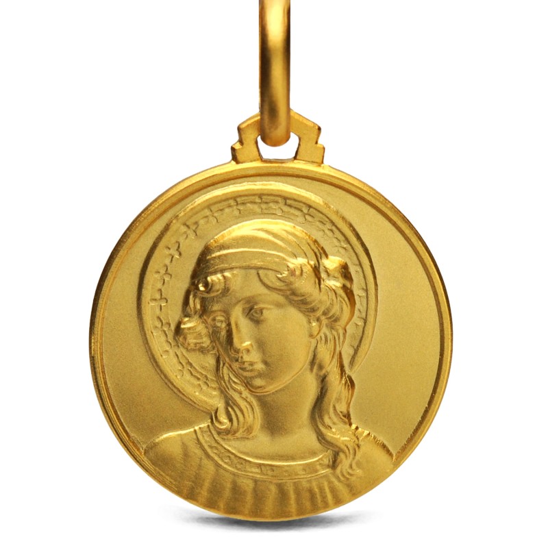 Medalik Złoty św Archanioł Gabriel - 21mm - sklep Gold Urbanowicz