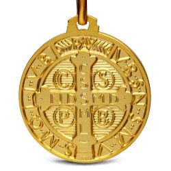 medalik dwustronny - złoty 585 Au