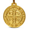 medalik dwustronny - złoty 585 Au