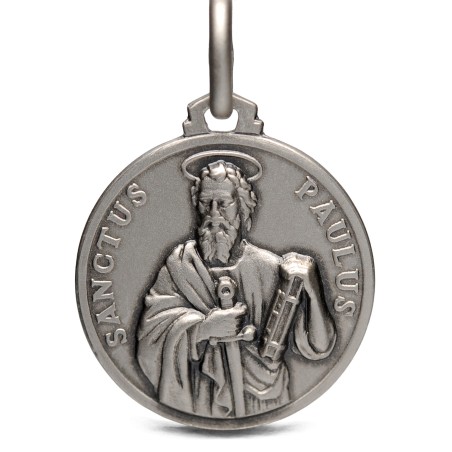 Medalik srebrny św Pawła Apostoła- 21mm- sklep Gold Urbanowicz - Poznań