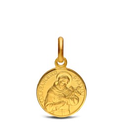 Złoty medalik Świętego Franciszka z Asyżu, 585 Au