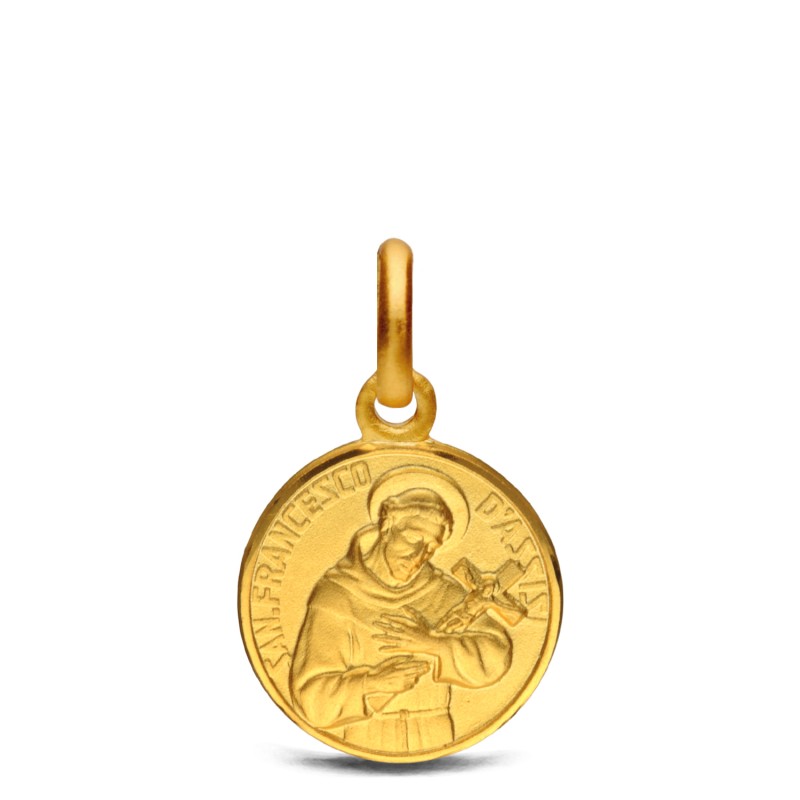 Złoty medalik Świętego Franciszka z Asyżu, 585 Au