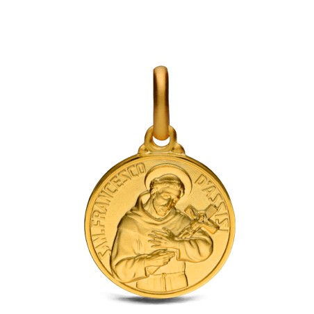 Święty Franciszek z Asyżu - złoty medalion