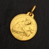 Złoty medalik Św Franciszka z Asyżu,  16 mm 2,8 g