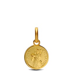Jan Chrzciciel malutki  Złoty medalik  10 mm,  Medalik Jana Chrzciciela. Gold Urbanowicz