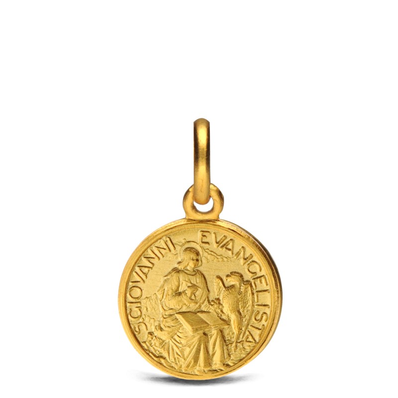 Złoty medalik - Św Jan Ewangelista.  Gold Urbanowicz - Wrocław