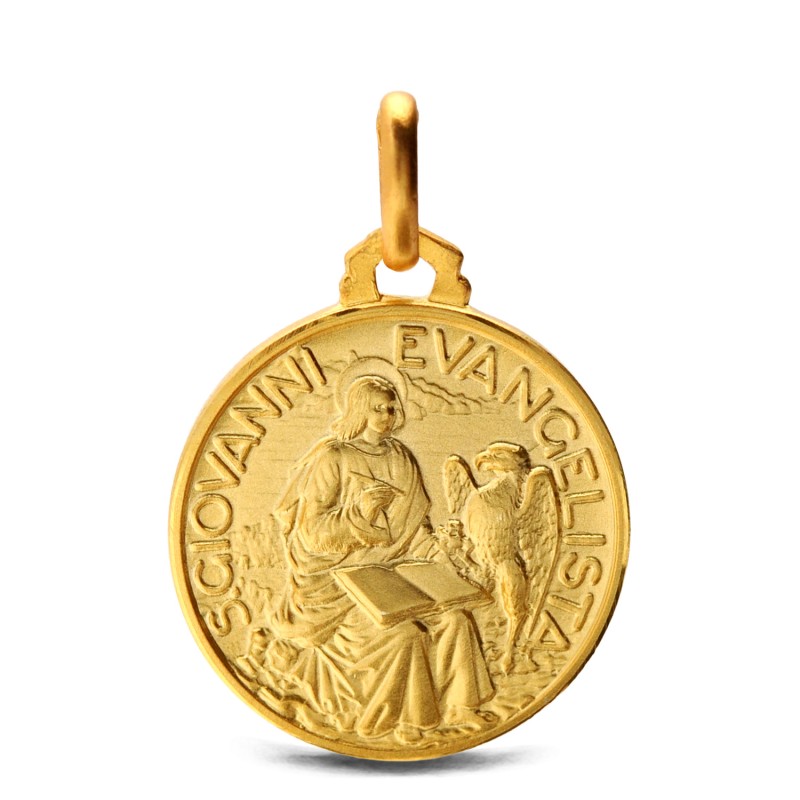 Święty Jan Ewangelista. Złoty medalik 3,5 g  Gold Urbanowicz