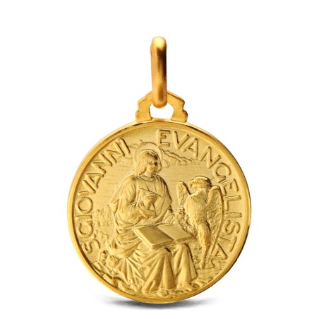 Święty Jan Ewangelista. Złoty medalik 3,5 g  Gold Urbanowicz
