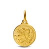 Złoty medalik - Święty Jerzy. Patron artystów, żołnierzy, wędrowców. średnica 14 mm   2,3 g Gold Urbanowicz