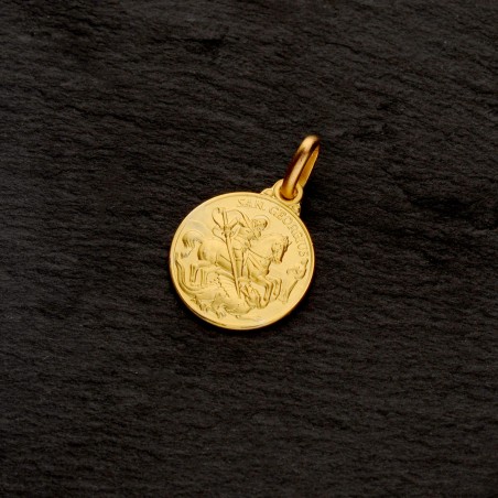 Święty Jerzy. Złoty medalik.  Gold Urbanowicz - Piotrków Trybunalski