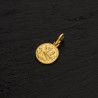 Święty Jerzy. Patron artystów, żołnierzy, wędrowców. Złoty medalik. średnica 10 mm   1,5 g Gold Urbanowicz