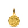 Święty Jerzy - Złoty medalik. średnica 12 mm  Gold Urbanowicz