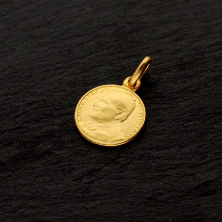 Złoty medalik - Święty Jan Paweł II. Patron Rodzin.  Gold Urbanowicz -