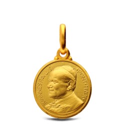 Złoty medalik  Św  Jan Paweł II. 14 mm Gold Urbanowicz