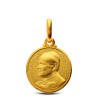 Złoty medalik  Św  Jan Paweł II. 14 mm Gold Urbanowicz