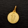 Święty Jan Paweł II, Jezus Miłosierny  Złoty  medalik szkaplerz 14 mm  3,1 g