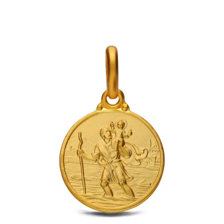 Święty Krzysztof-  Złoty medalik Gold Urbanowicz