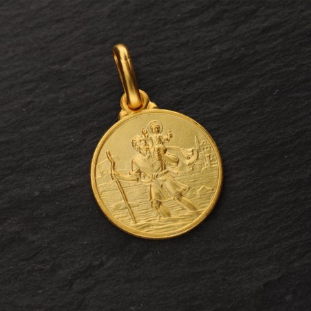 Złoty medalik św Krzysztofa - Gold Urbanowicz