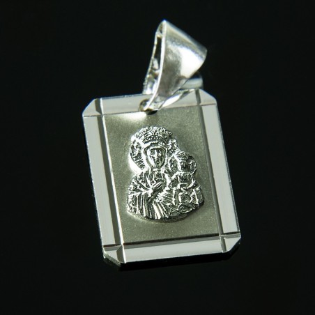  Medalik ze srebra, Matka Boska Częstochowska. 3 g   