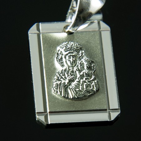  Medalik ze srebra, Matka Boska Częstochowska. 3 g   