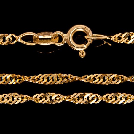 Złoty łańcuszek Singapur 42 cm, 3,1 g  Gold Urbanowicz jubiler Wrocław