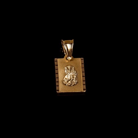 Złoty medalik. Matki Boskiej Częstochowskiej 0,9 g  Gold Urbanowicz