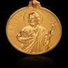 Święty Tadeusz Juda. Patron spraw trudnych i beznadziejnych. średnica 30 mm,  Złoty medalik,     13,7 g  Gold Urbanowicz 