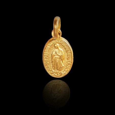 Matka Boża z Guadalupe.  Złoty medalik 1,5 g  Gold Urbanowicz Gdynia