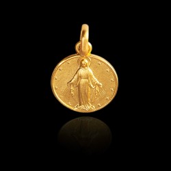 Najświętsza Maria Panna Niepokalanego Poczęcia.1,6 g   Złoty medalik.  Gold Urbanowicz
