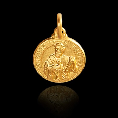 Święty Paweł. 2,3 g  Złoty medalik, 14K. Gold Urbanowicz