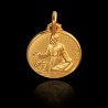 Złoty medali,-Święty Łukasz Ewangelista.  Patron lekarzy, złotników, grafików.   średnica 16 mm,  2,9 g  Gold Urbanowicz