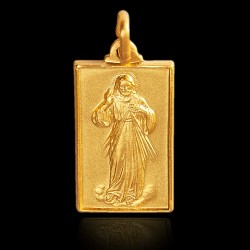Miłosierdzie Boże.  3,8 g   Złoty medalik męski Gold Urbanowicz