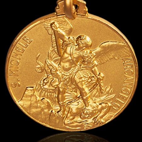 Złoty medalik - Święty Michał Archanioł.   Gold Urbanowicz Wrocław