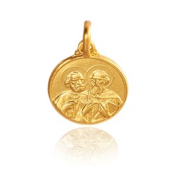 Złoty medalik - Święty Piotr i Paweł - Gold Urbanowicz jubiler Szczecin