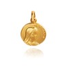 złoty medalik - Matka Boska z Medjugorie. 12mm, Gold Urbanowicz złotnik Wrocław