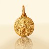 Gold Urbanowicz - Święty Peregryn. Patron chorych na raka. Złoty medalik na chrzest. Medalik św Peregryna.